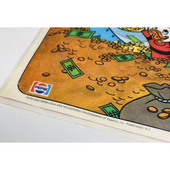 VTG Disney 1978 Lot of Two Mickey Goofy McDuck Pepsi Placemats Collectible Set - Picture 11 of 11